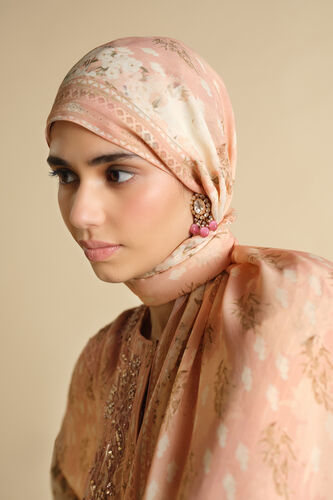 Miral Printed Stole - Blush, Blush, image 4